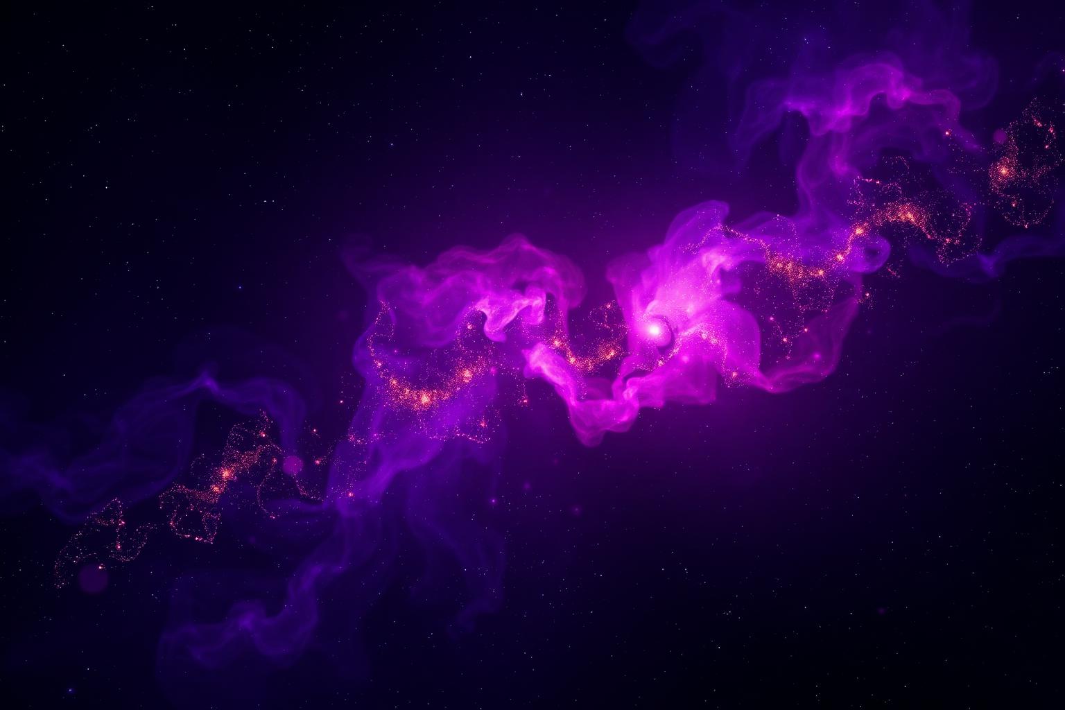Cosmic nebula with Vedic energy
